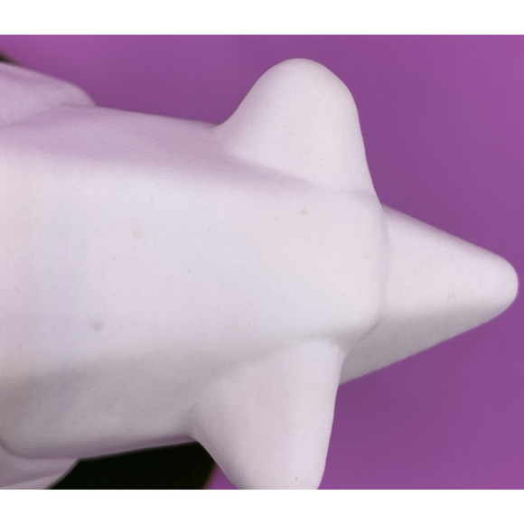 Ceramic Geometric Cubist Abstract Art Polar Bear Figurine - Picture 12 of 12